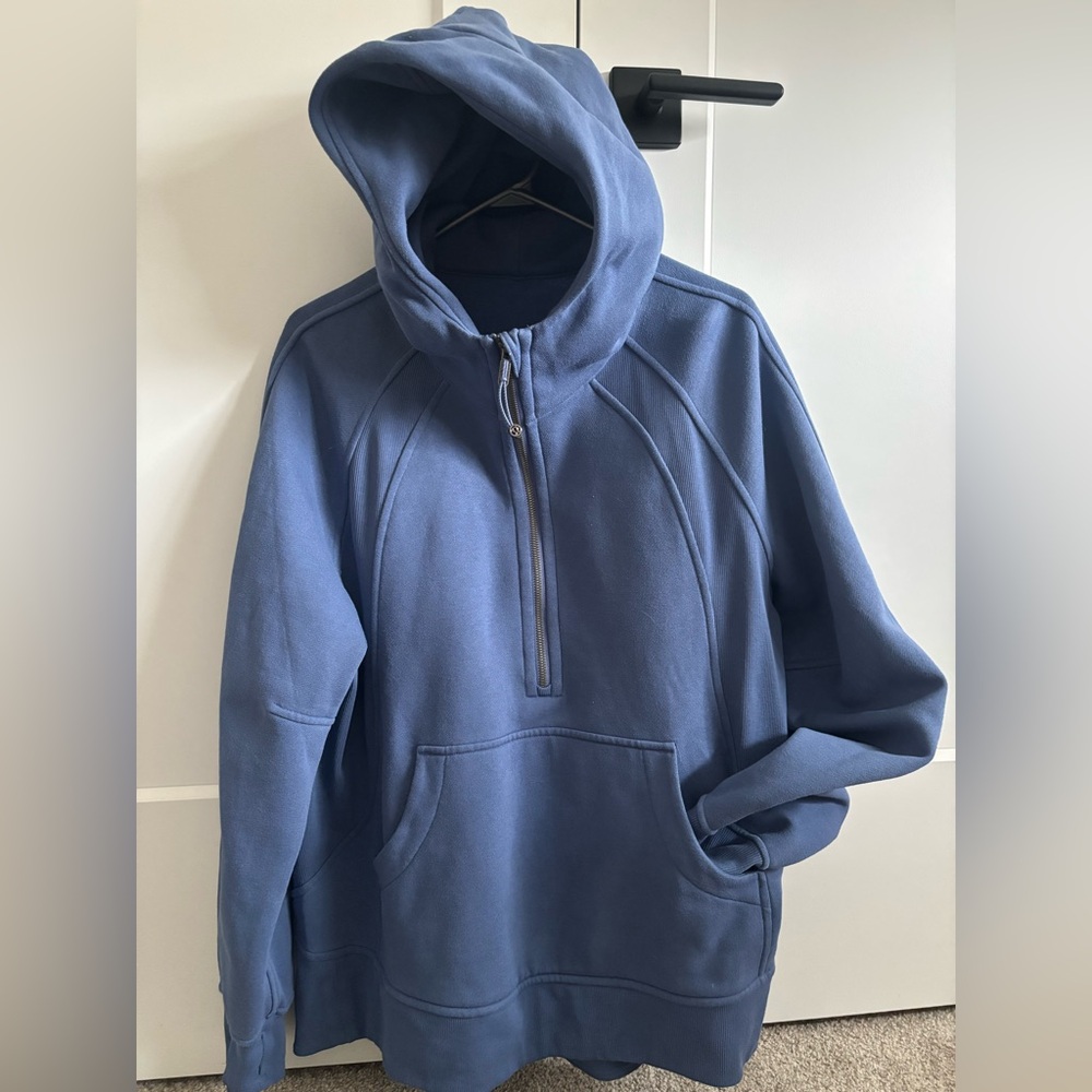 🫐 Lululemon Oversized Quarter zip scuba hoodie (long)